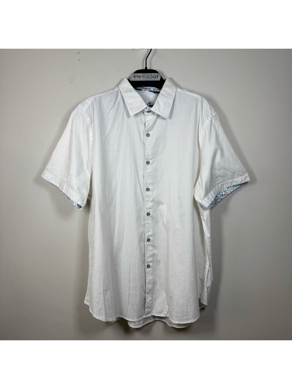 Robert Graham Cream Casual Button Down Shirt